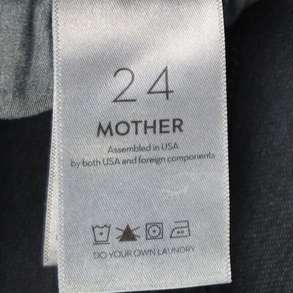 New Mother The Pixie Ankle Fray Mid Rise Jeans in Holding Hands Tightly size 24 - Picture 14 of 15